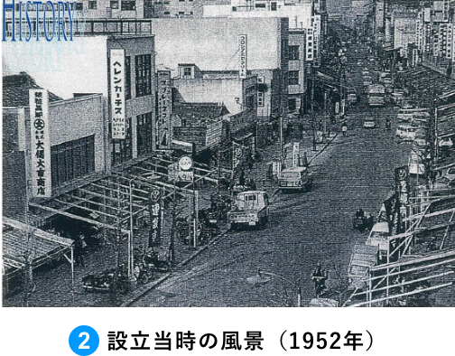 設立当時の風景（1952年）